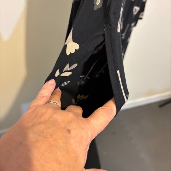 Gudrun Sjoden Black Bird Print Cotton Modal Long Sleeve Button Front Tunic - Picture 7 of 10